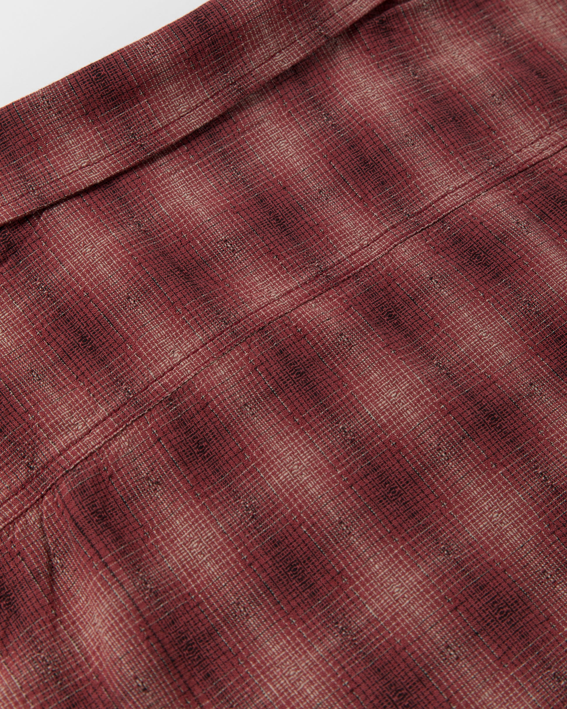 Telluride Drifter Signal Pattern Jacquard Shirt — Mulberry — view 4