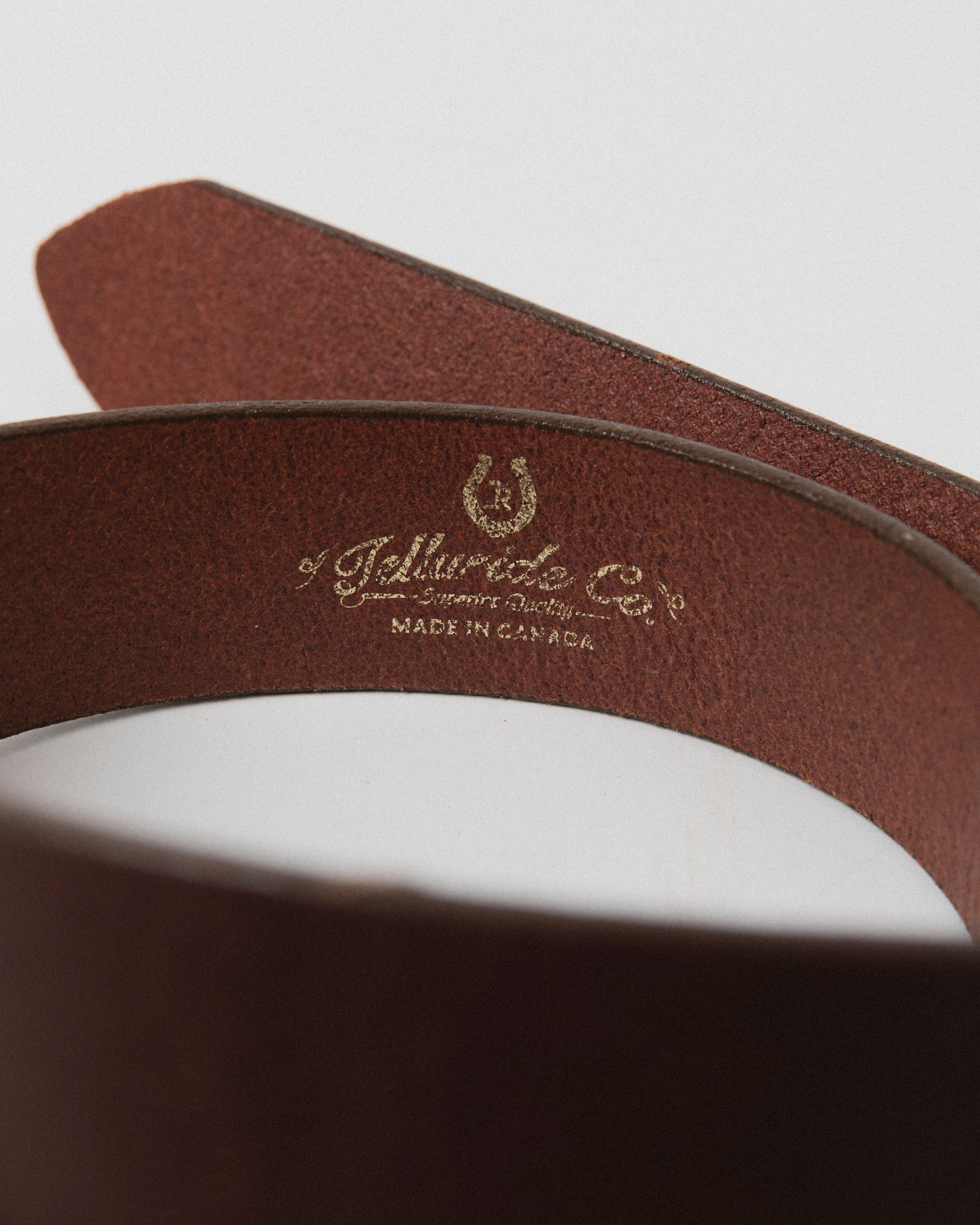 TELLURIDE BUFFALO BILL CAST BELT 40MM - MAHOGANY