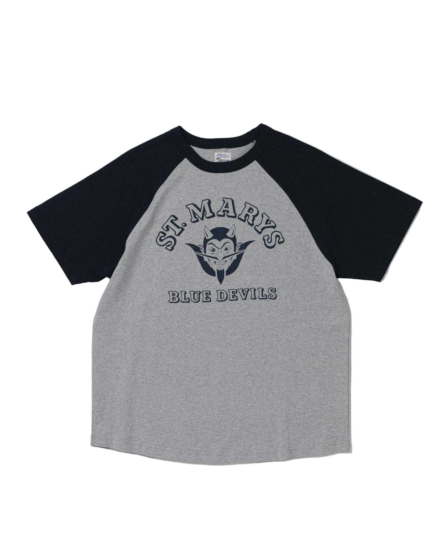 TELLURIDE SPINE RAGLAN TEE ST. MARY - GREY/NAVY