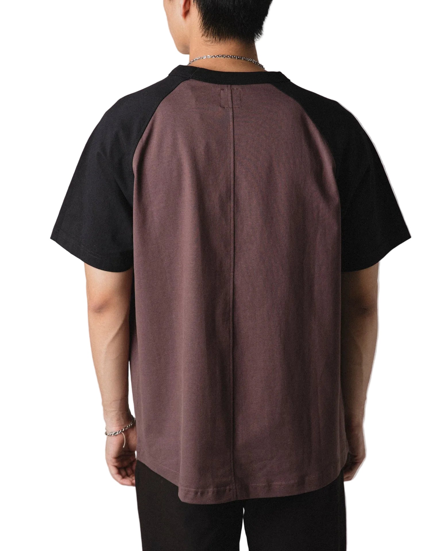 TELLURIDE SPINE RAGLAN TEE THE BUTCHER - PLUM/BLACK
