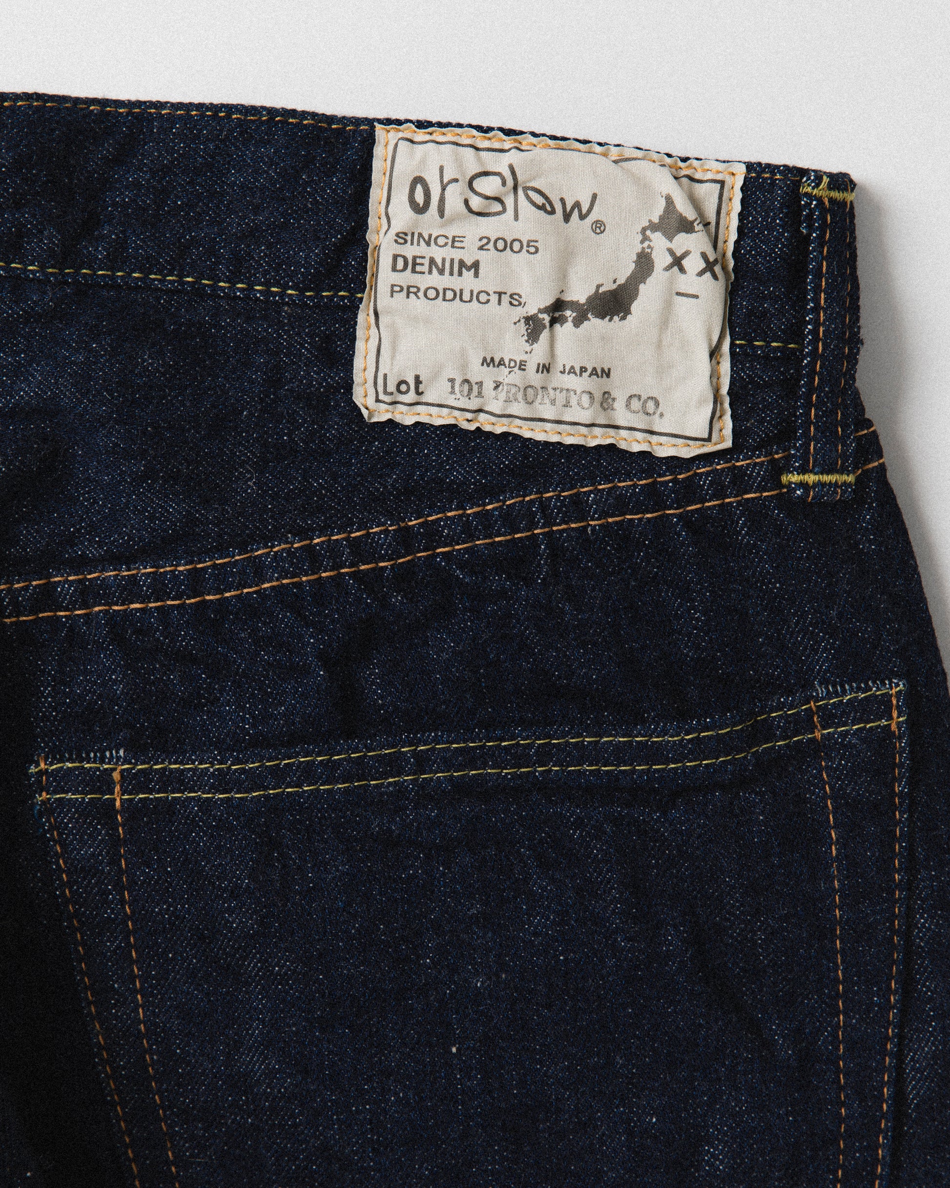 ORSLOW 101 DAD'S FIT DENIM PANTS (Pronto & Co. Exclusive) - ONE WASH
