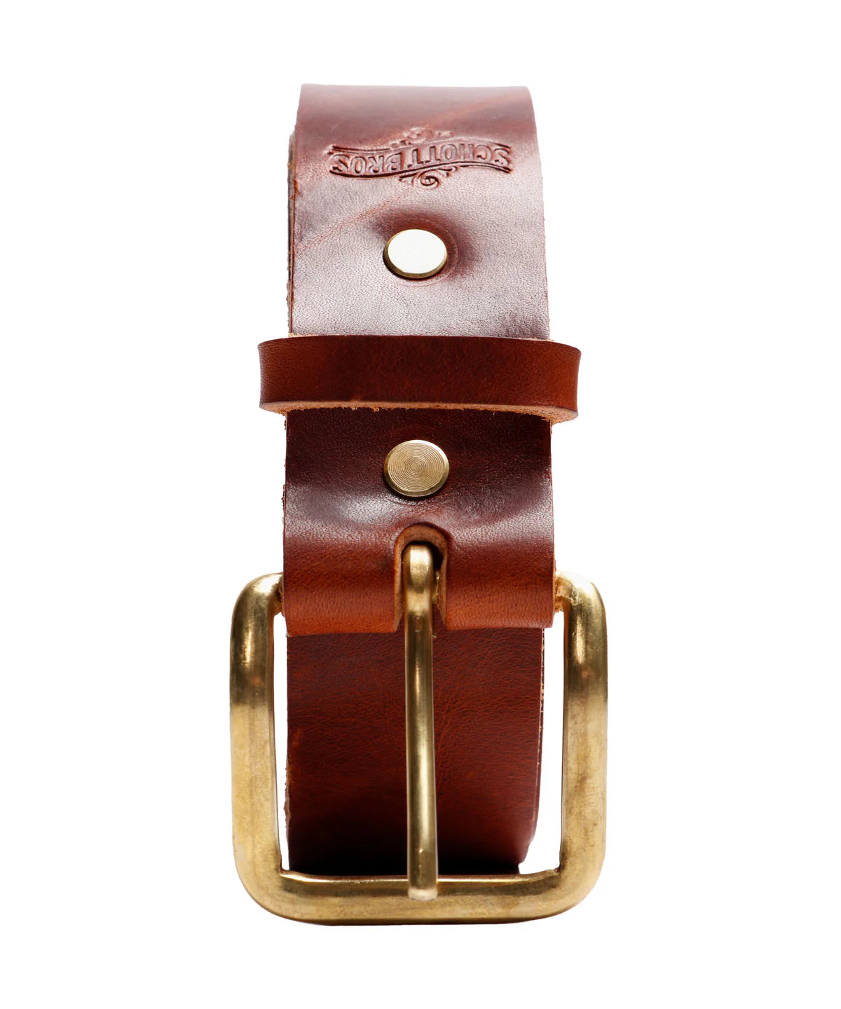 SCHOTT NYC BLT23 SCHOTT NYC STEERHIDE BELT - BROWN