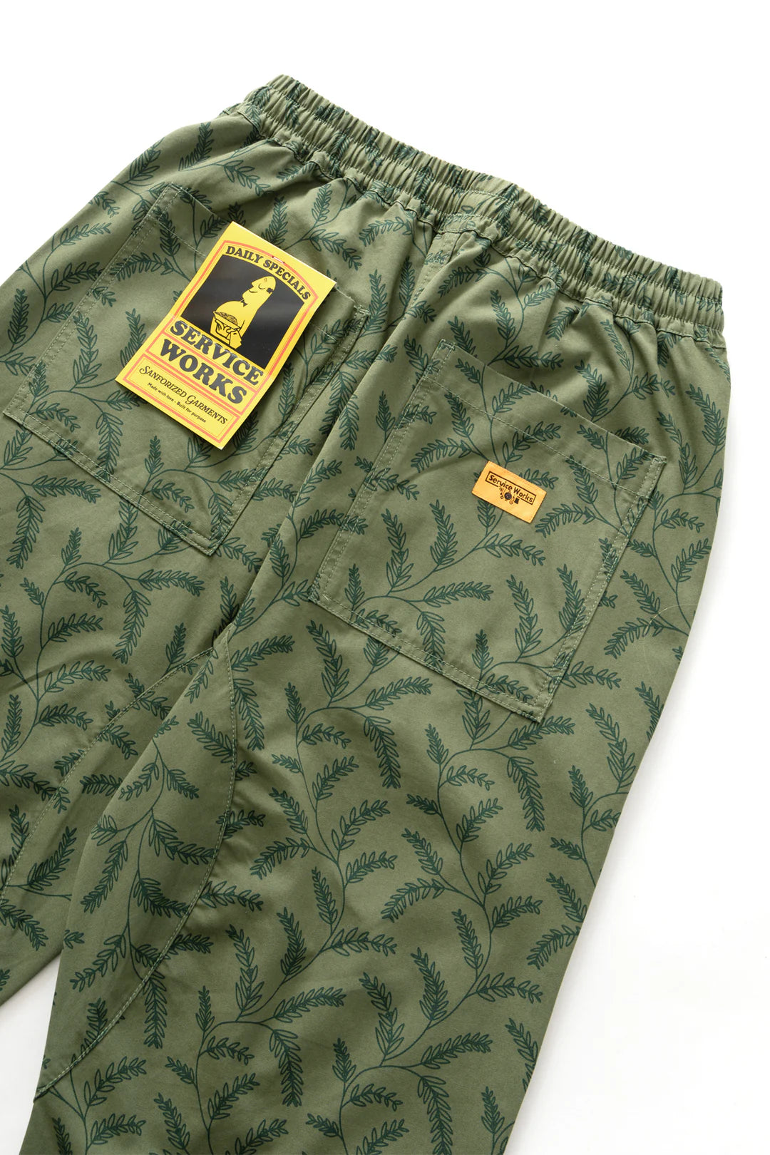 SERVICE WORKS BRANCH TWILL CHEF PANT - OLIVE