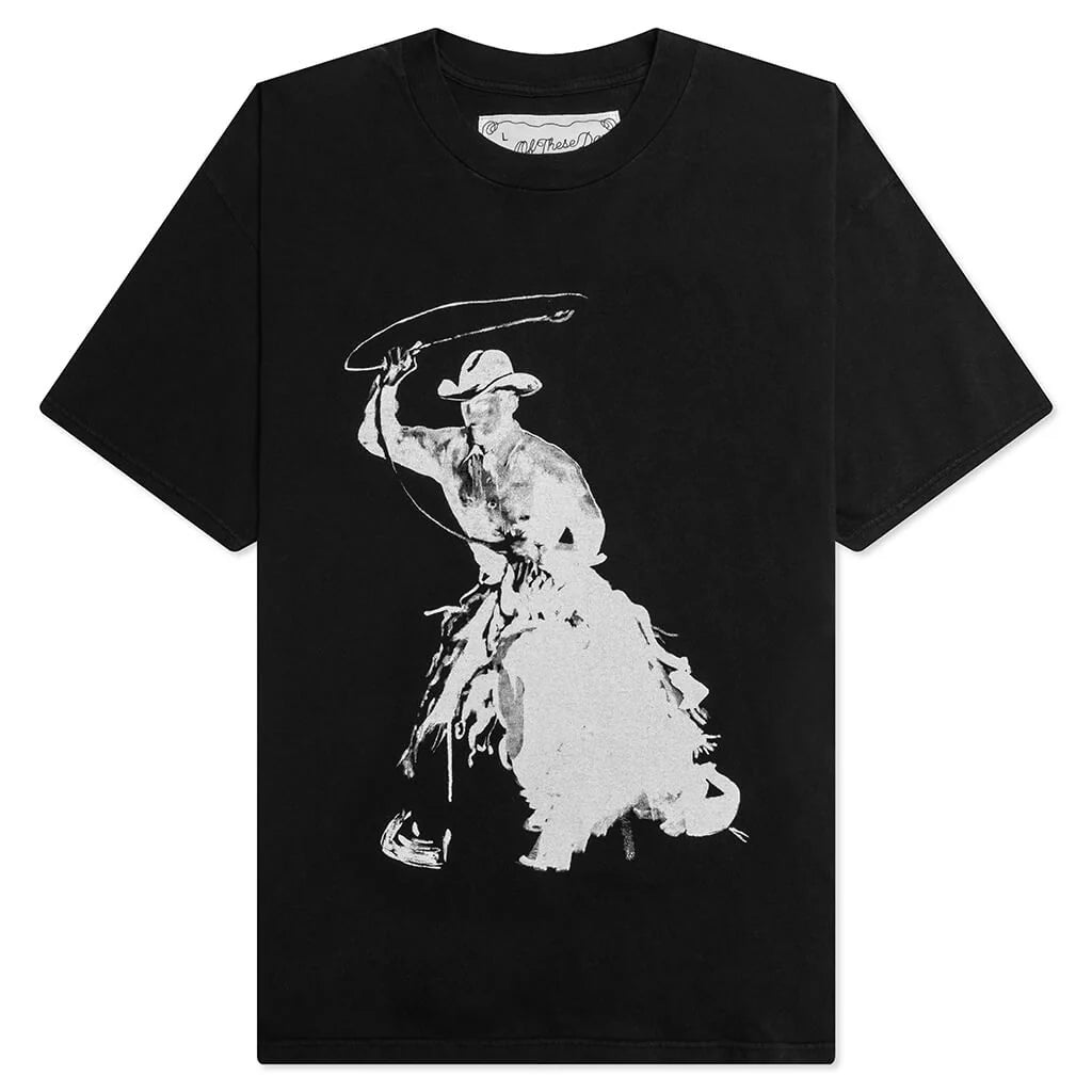 ONE OF THESE DAYS BURNS MUCH BRIGHTER SHORT SLEEVE T-SHIRT - SUN FADED WASHED BLACK