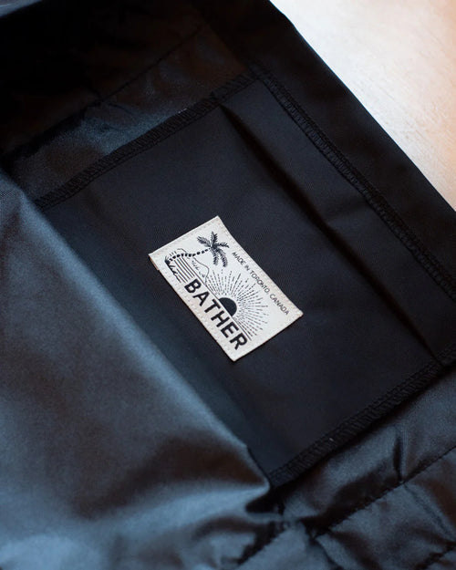 BATHER BLACK BEACH TOTE - BLACK