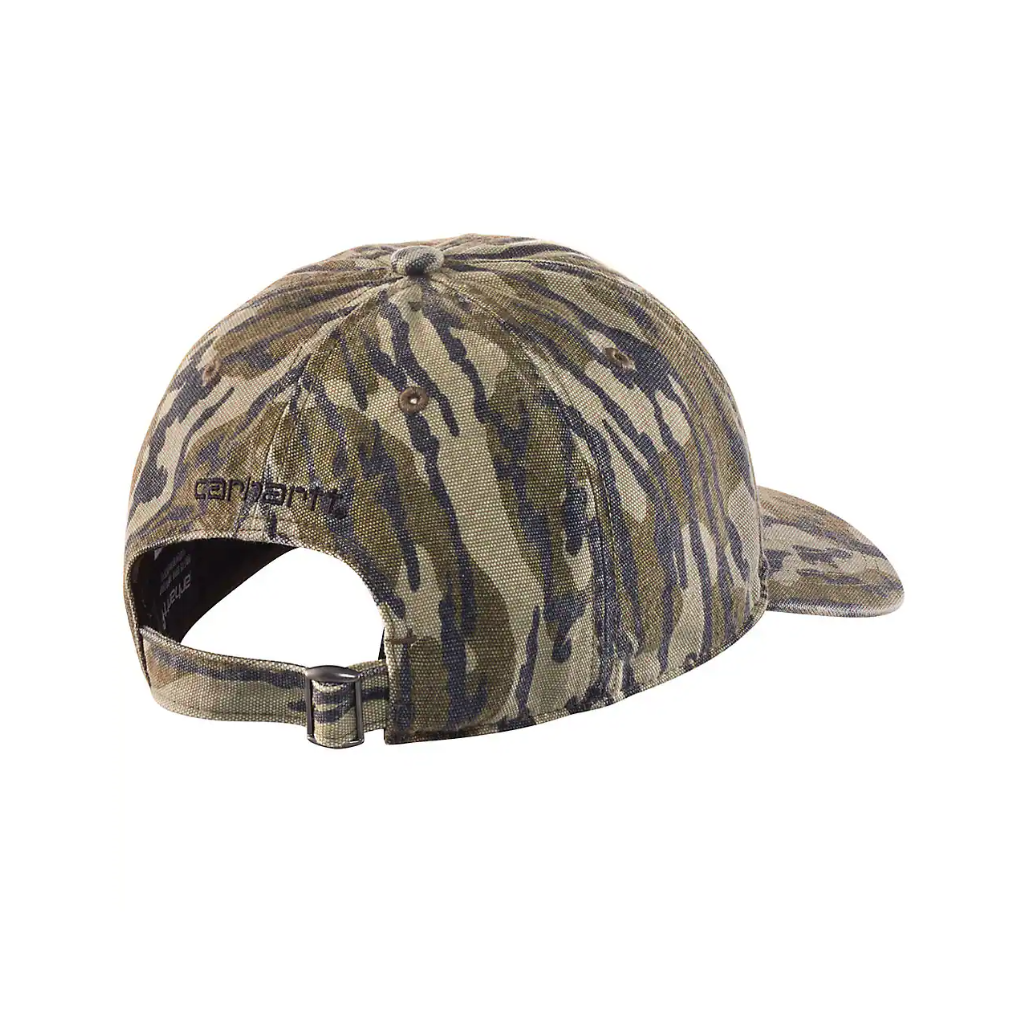 CARHARTT CANVAS CAMO CAP - MOSSY OAK BOTTOMLAND CAMO