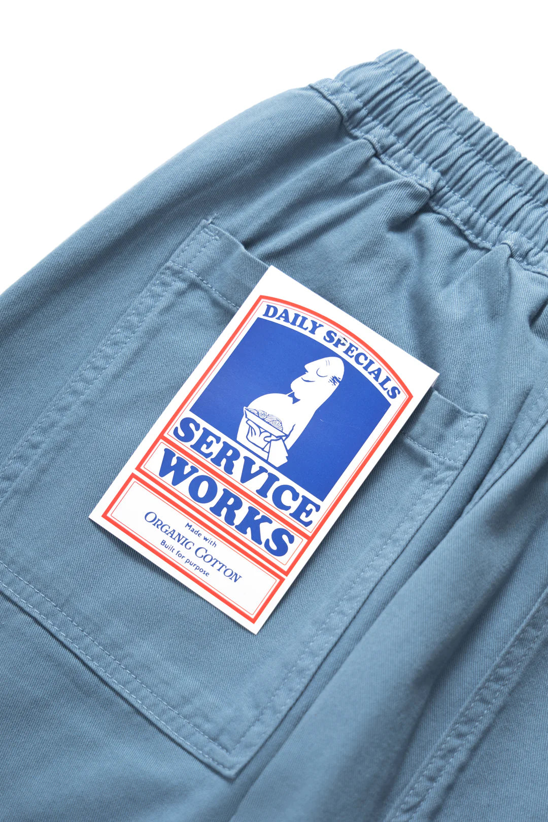 Service Works CANVAS CHEF PANT - WORK BLUE