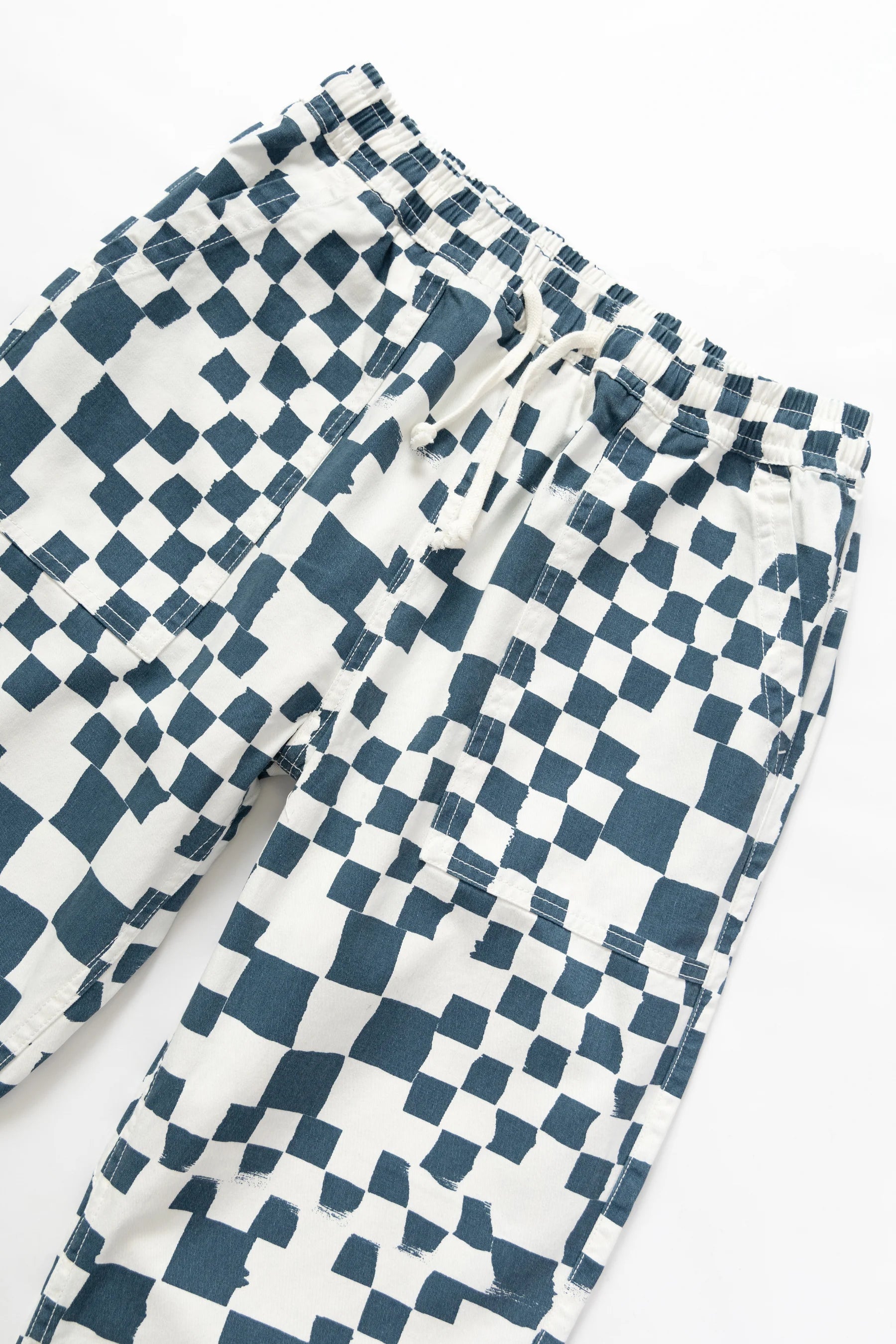 Service Works Drill Printed Chef Pant — Teal Checker — view 3