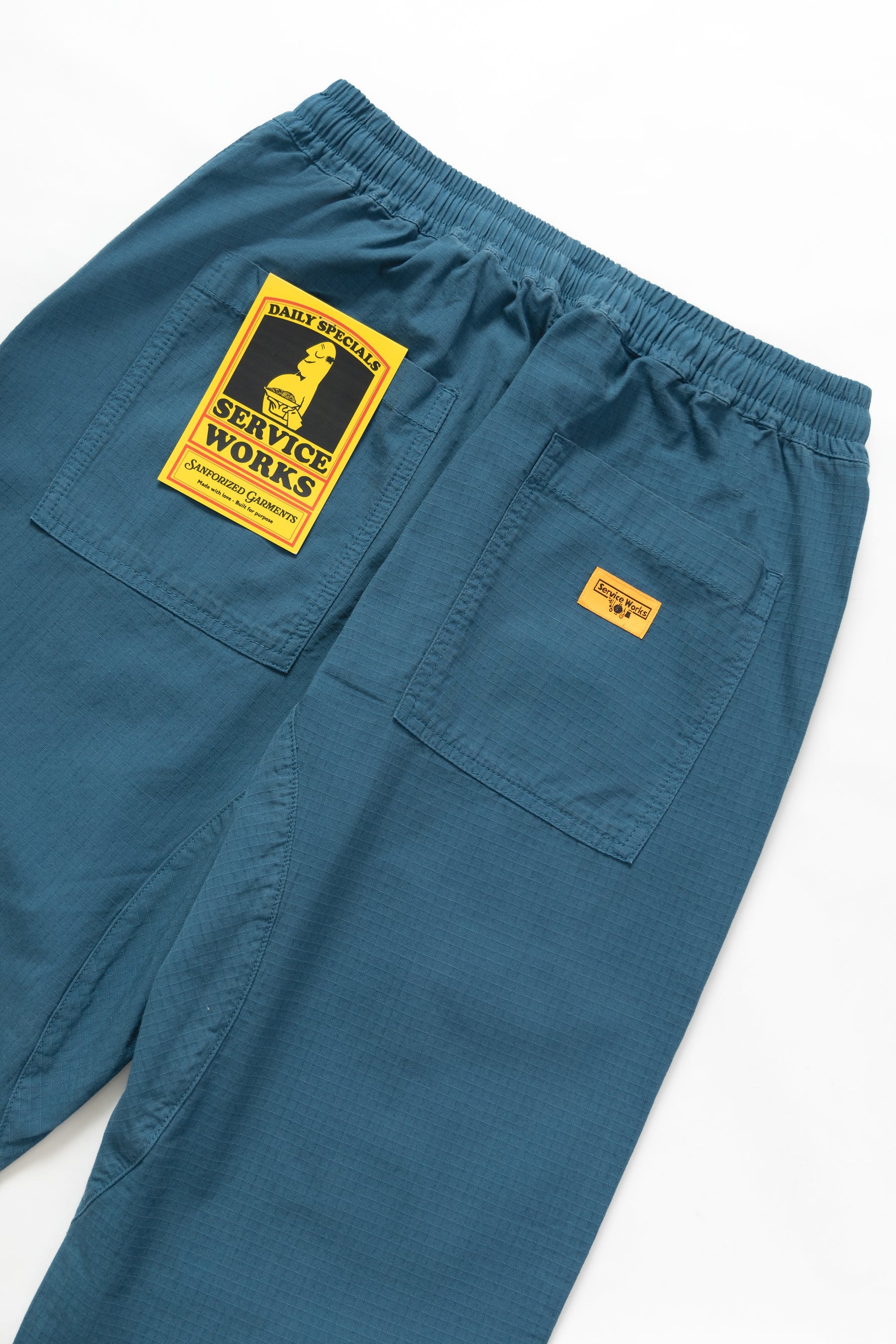Service Works Ripstop Chef Pant — Ocean — view 4