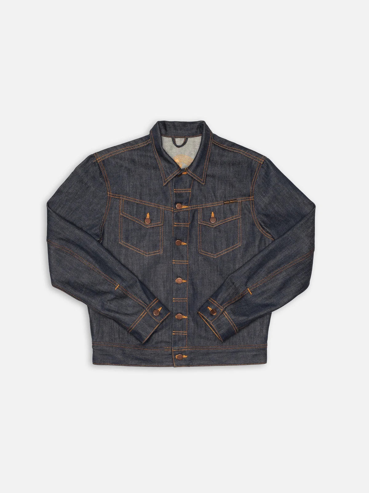 Nudie Jeans Conny Denim Jacket Dry Streaky — Mid Blue — view 2