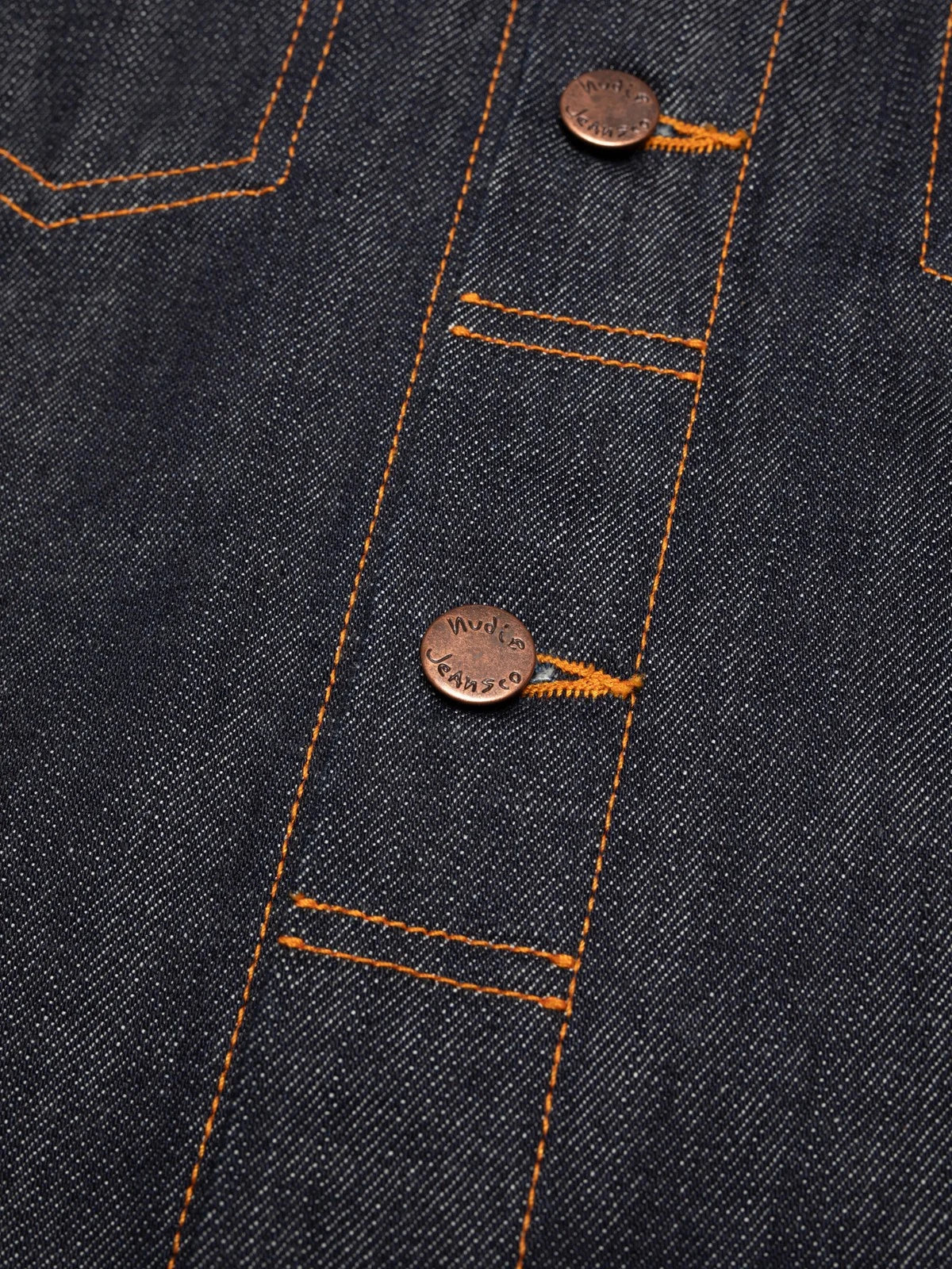 Nudie Jeans Conny Denim Jacket Dry Streaky — Mid Blue — view 4