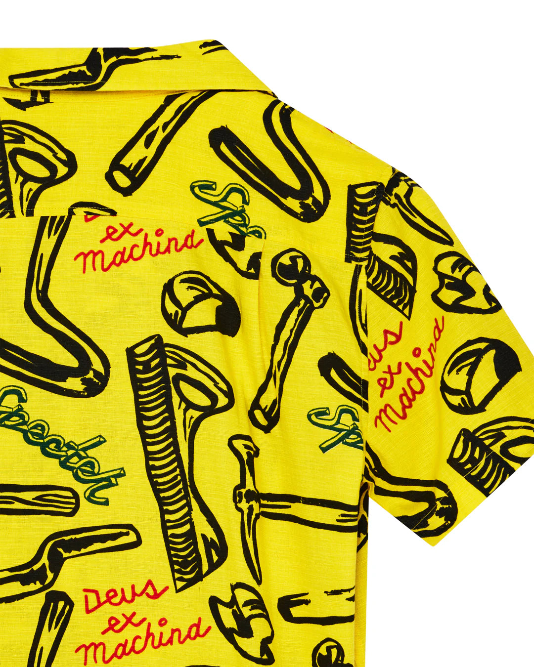 DEUS EX MACHINA SPECTER TOOLS SS SHIRT - CANARY YELLOW