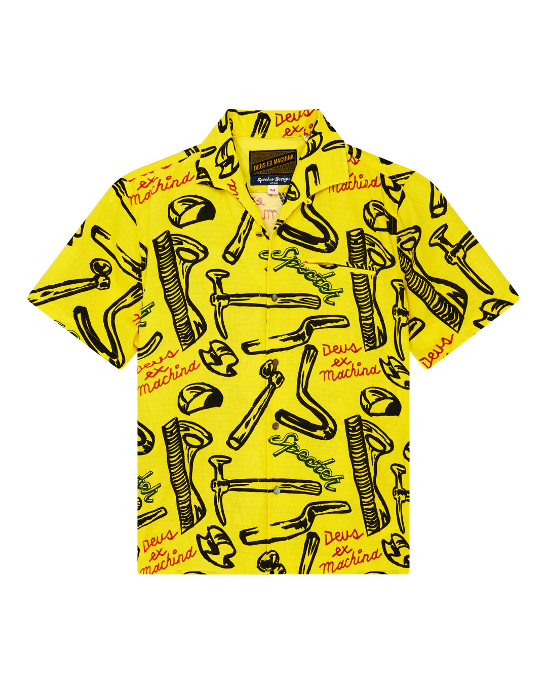 DEUS EX MACHINA SPECTER TOOLS SS SHIRT - CANARY YELLOW