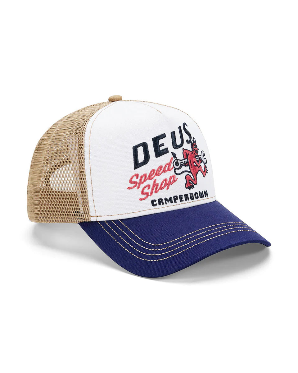 DEUS EX MACHINA DOGLEG TRUCKER - DIRTY WHITE
