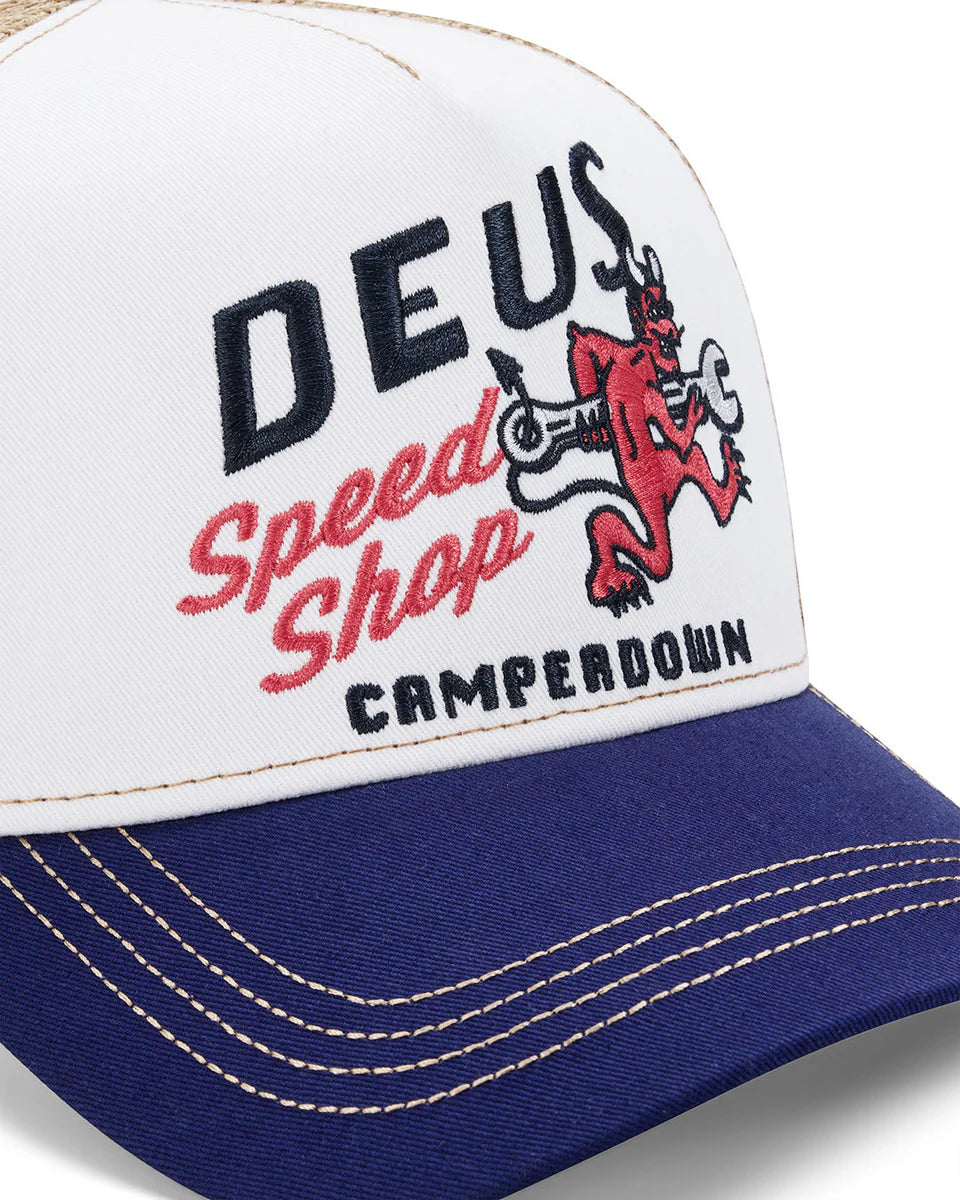 DEUS EX MACHINA DOGLEG TRUCKER - DIRTY WHITE