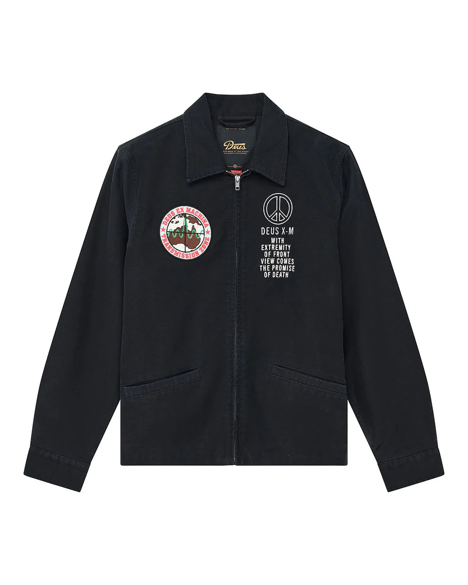 DEUS EX MACHINA FUGAZI SOUVENIR JACKET - BLACK