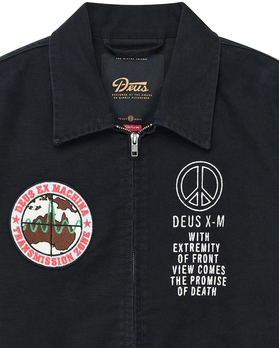 DEUS EX MACHINA FUGAZI SOUVENIR JACKET - BLACK
