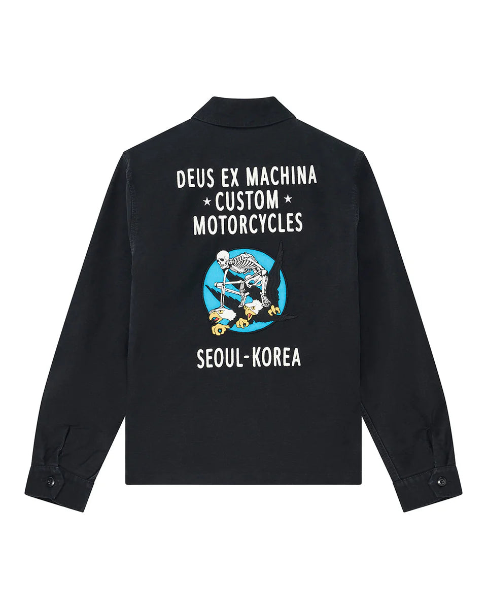 DEUS EX MACHINA FUGAZI SOUVENIR JACKET - BLACK