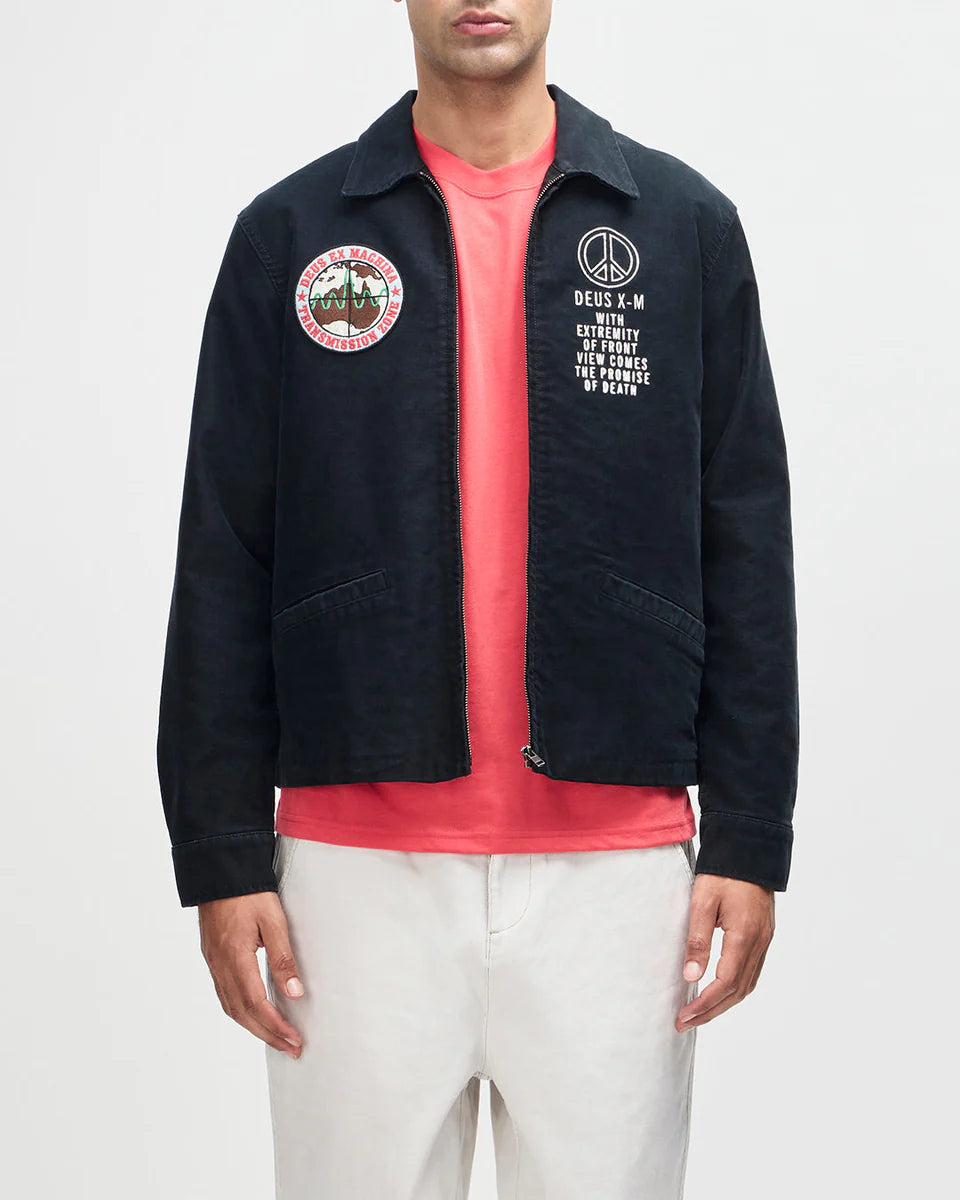 DEUS EX MACHINA FUGAZI SOUVENIR JACKET - BLACK