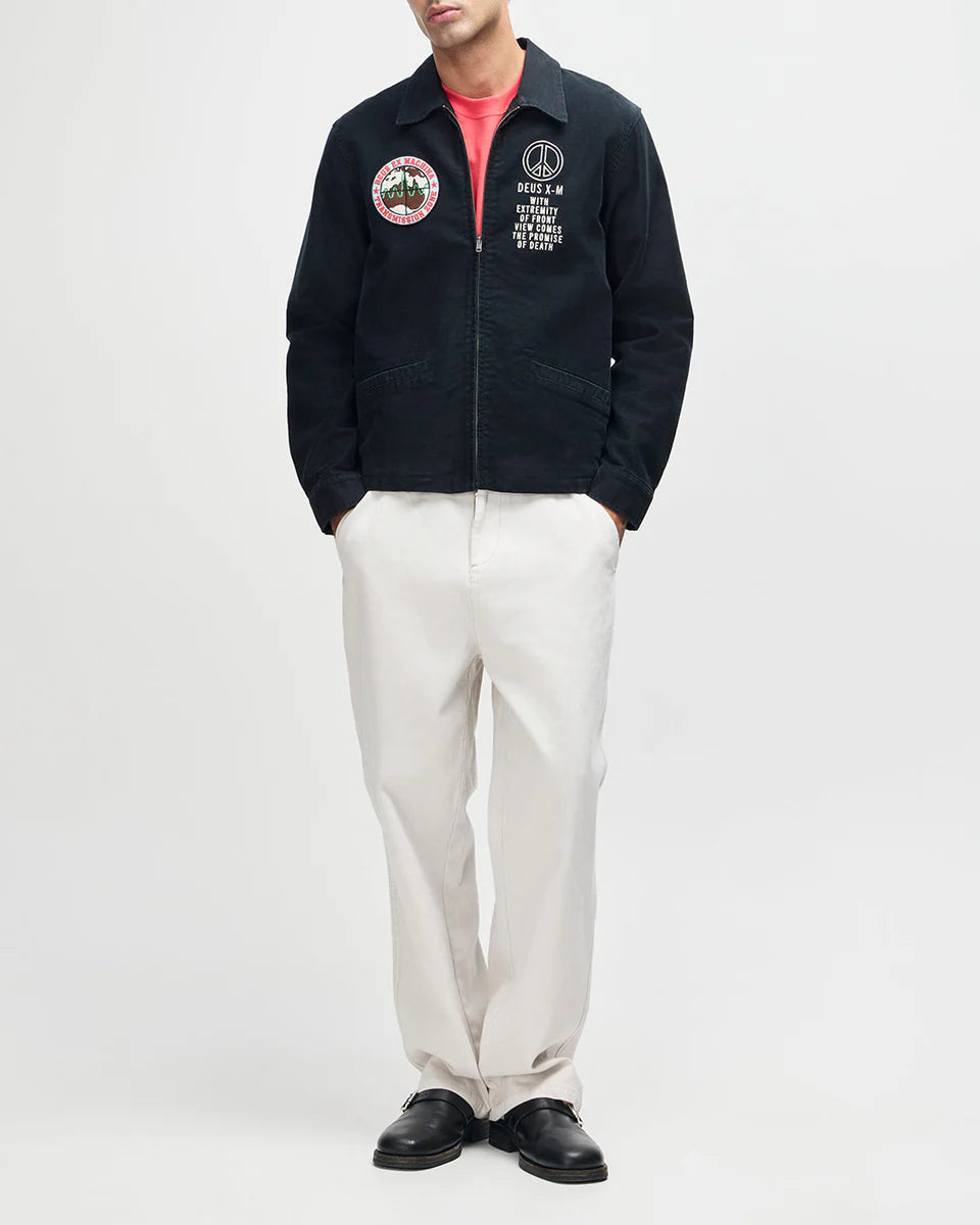 DEUS EX MACHINA FUGAZI SOUVENIR JACKET - BLACK