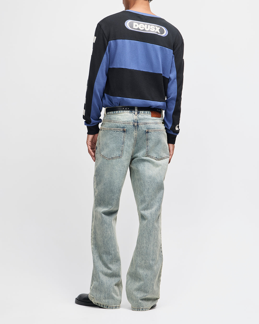 DEUS EX MACHINA VILANDER MOTO JERSEY - MECHANIC BLUE COMBO