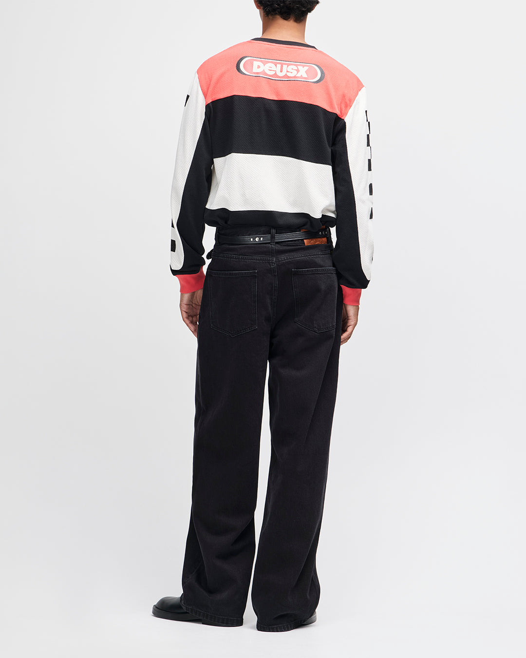 DEUS EX MACHINA VILANDER MOTO JERSEY - VALIANT RED COMBO