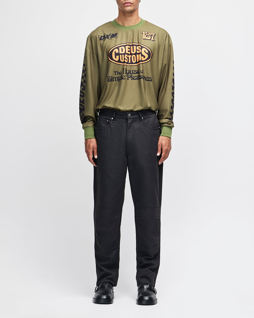 DEUS EX MACHINA RIDERS FRIEND JEAN - BLACK