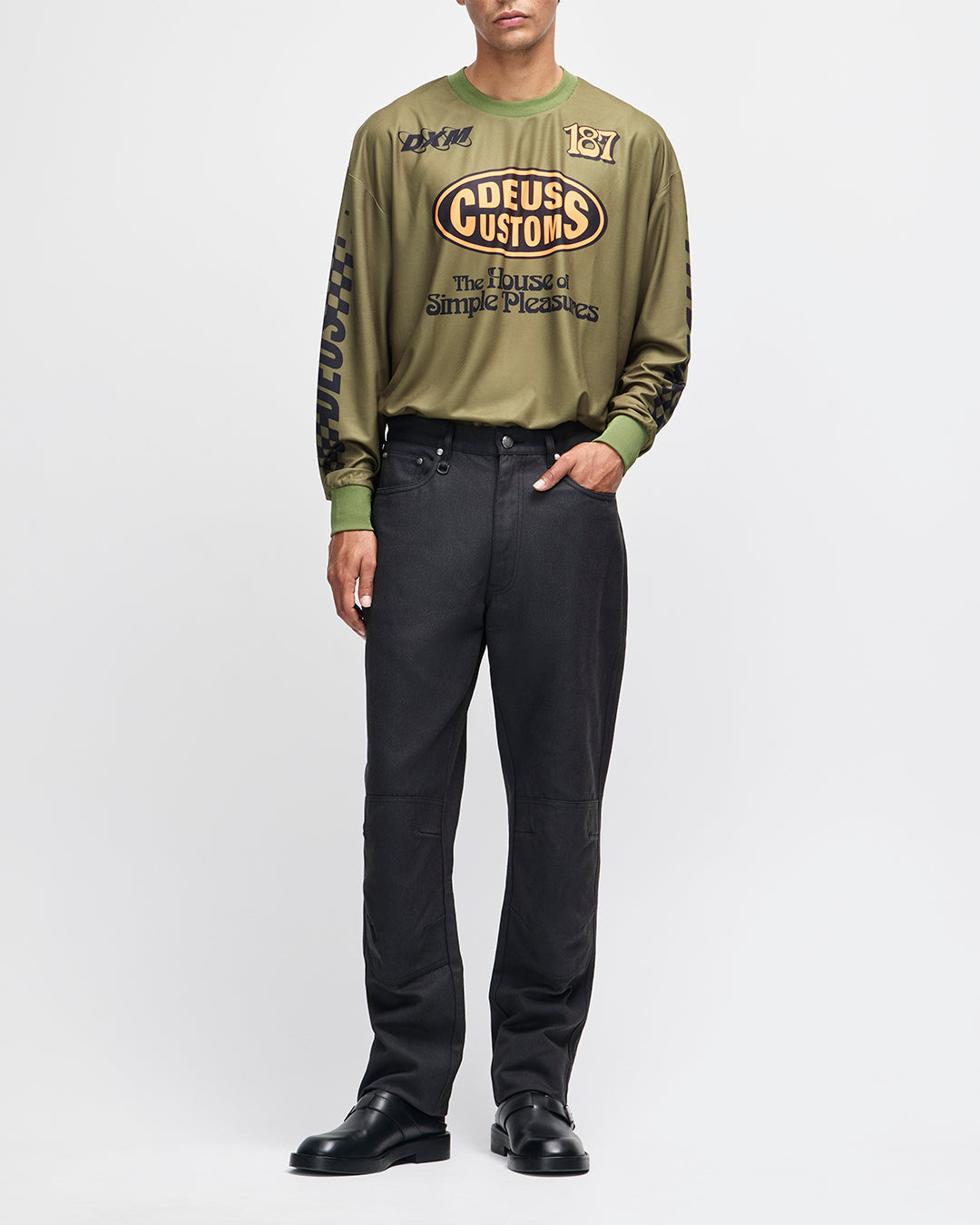 DEUS EX MACHINA RIDERS FRIEND JEAN - BLACK