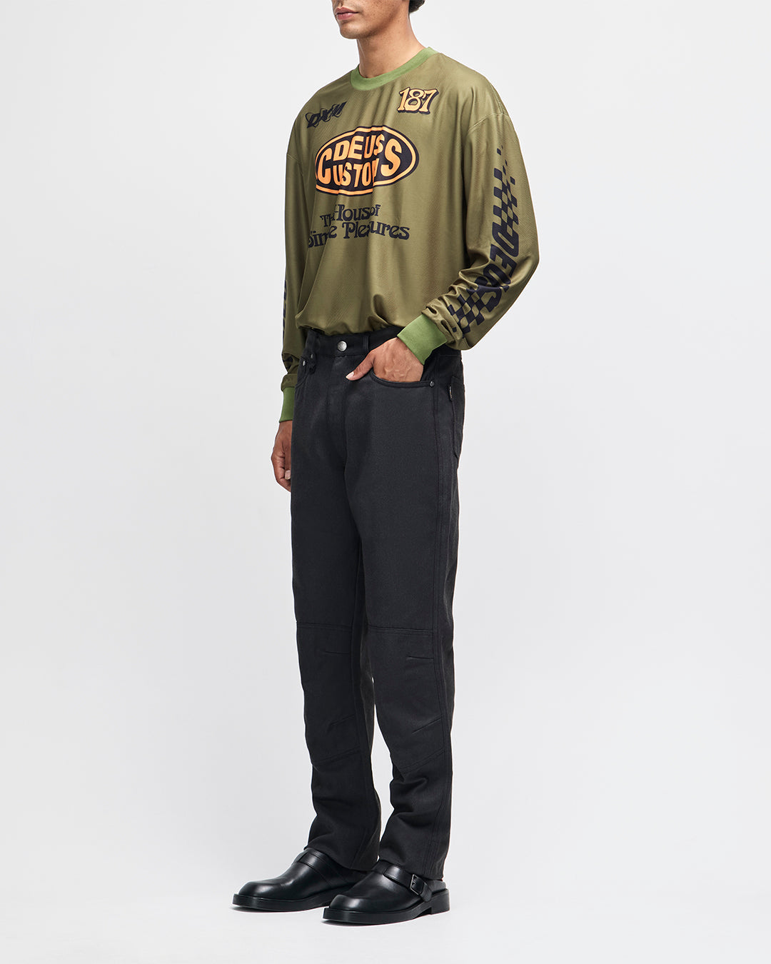 DEUS EX MACHINA RIDERS FRIEND JEAN - BLACK