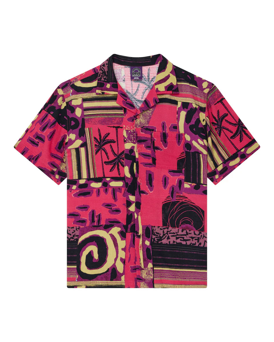 DEUS EX MACHINA FREAMON SHIRT - MELON RED