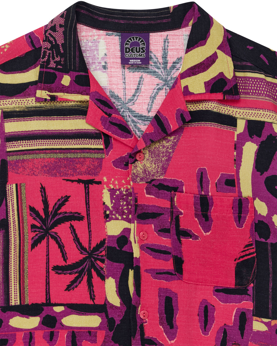 DEUS EX MACHINA Freamon Shirt - Melon Red