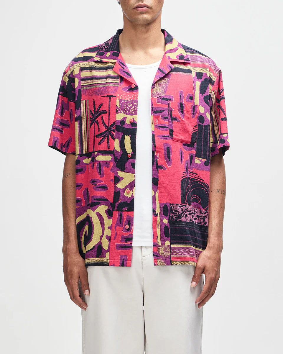 DEUS EX MACHINA FREAMON SHIRT - MELON RED