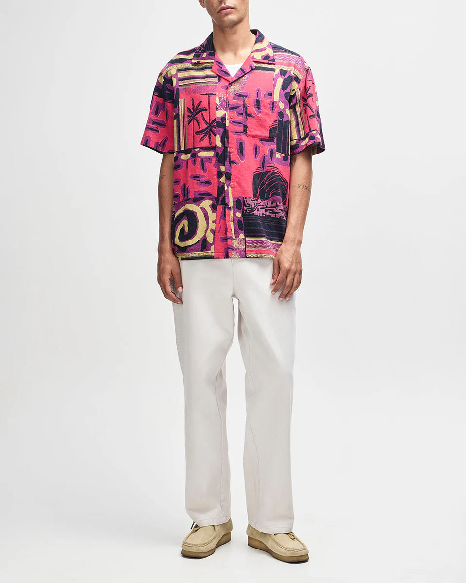 DEUS EX MACHINA FREAMON SHIRT - MELON RED