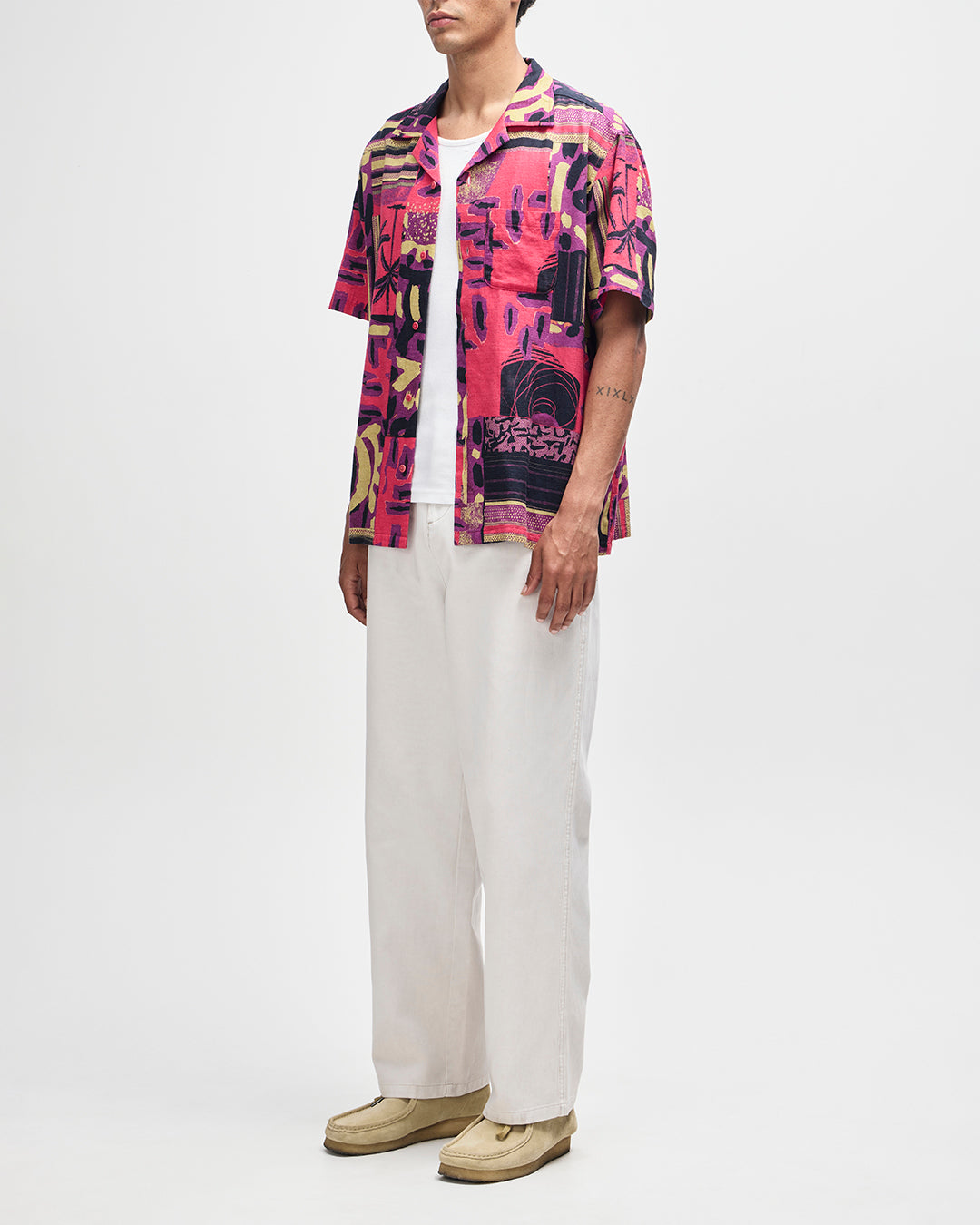DEUS EX MACHINA Freamon Shirt - Melon Red