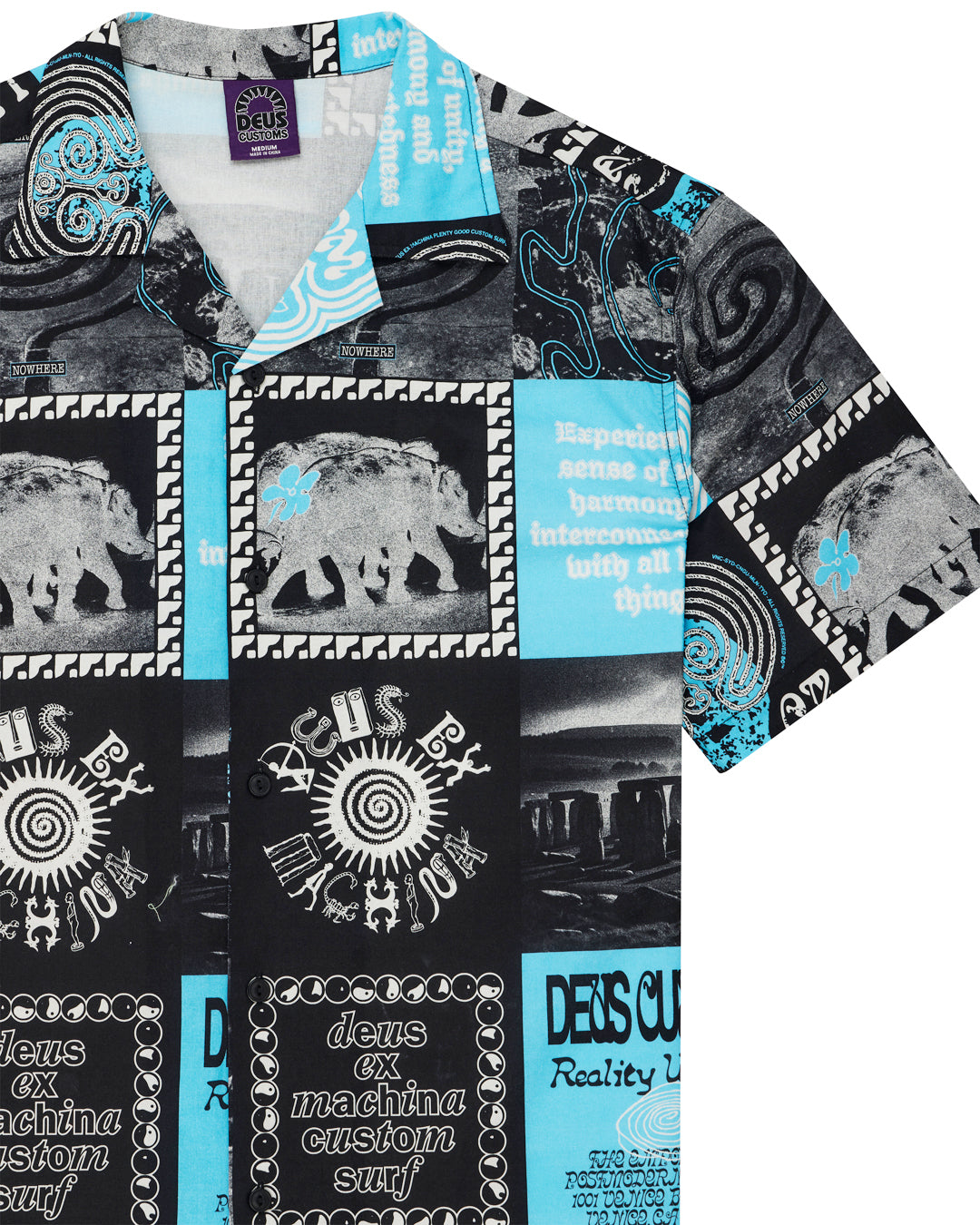 DEUS EX MACHINA Washed Away Shirt - Caviar