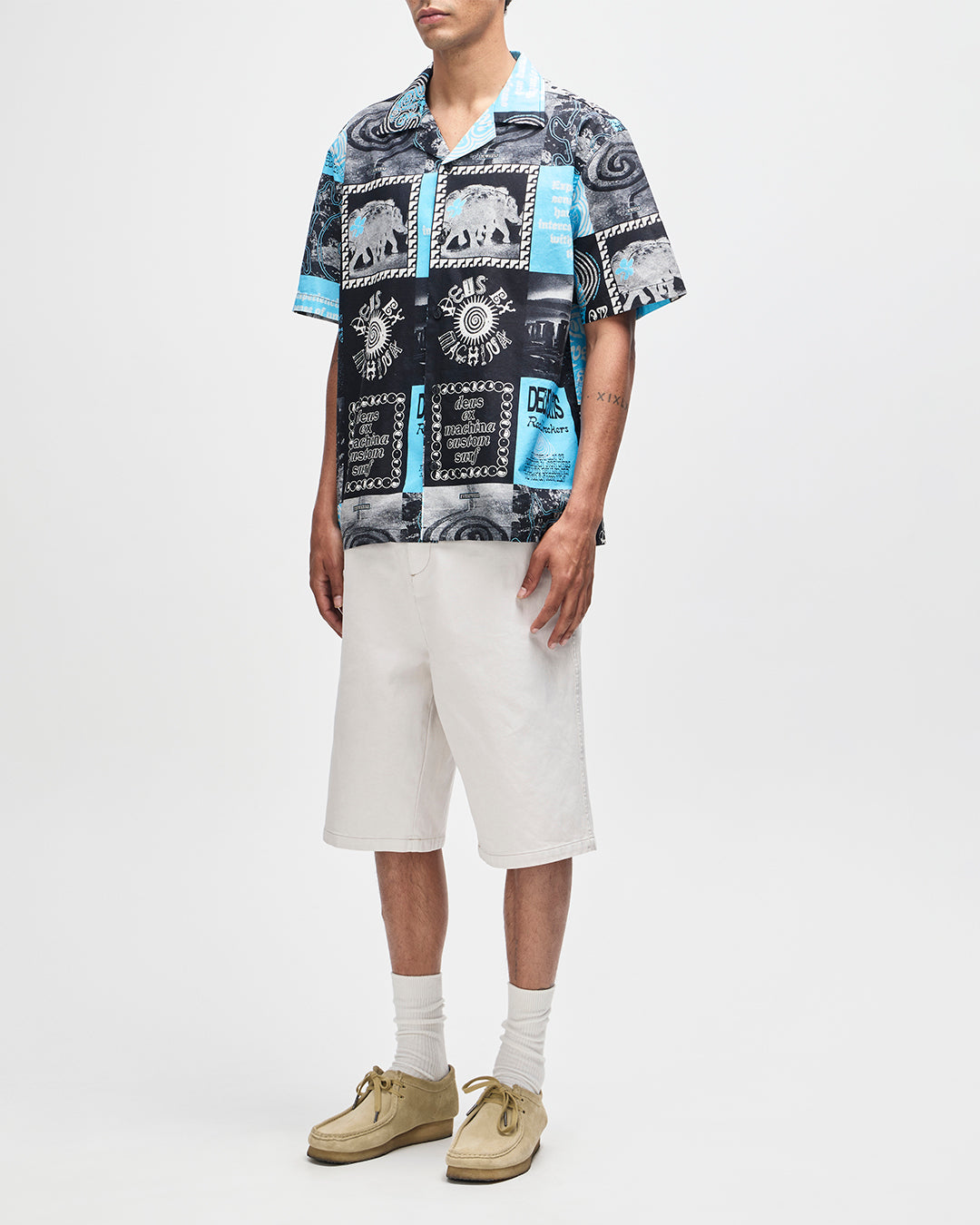 DEUS EX MACHINA Washed Away Shirt - Caviar