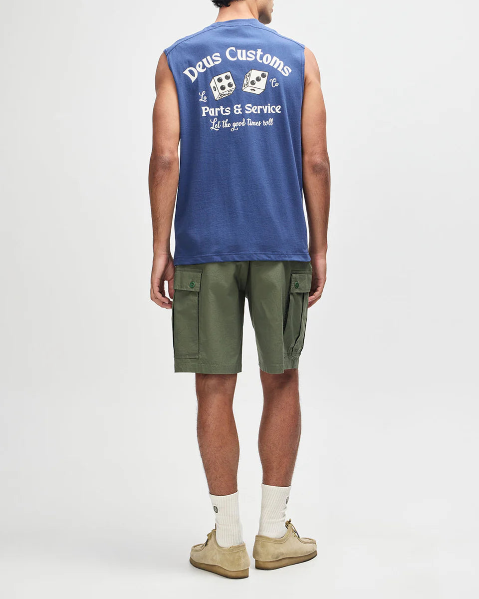 DEUS EX MACHINA KNUCKLEBONES MUSCLE - MECHANIC BLUE