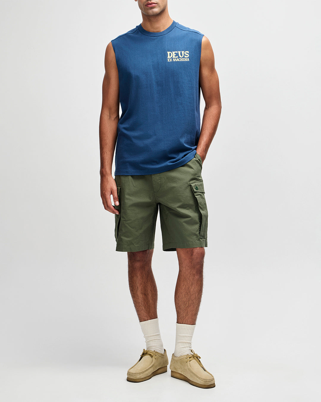 DEUS EX MACHINA Chinook Muscle - Mechanic Blue