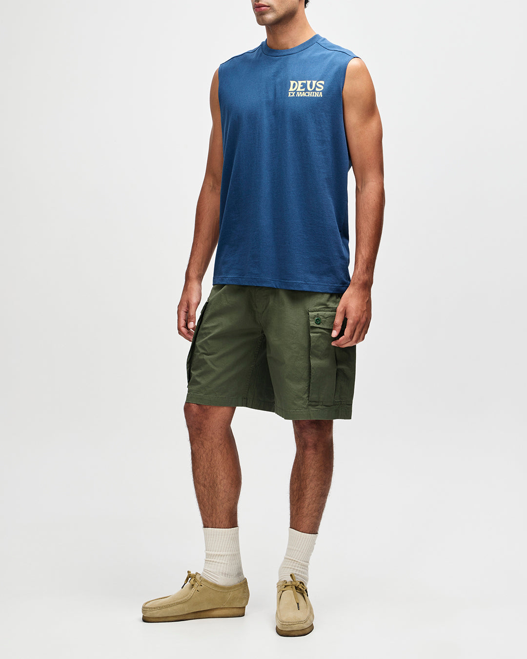 DEUS EX MACHINA Chinook Muscle - Mechanic Blue