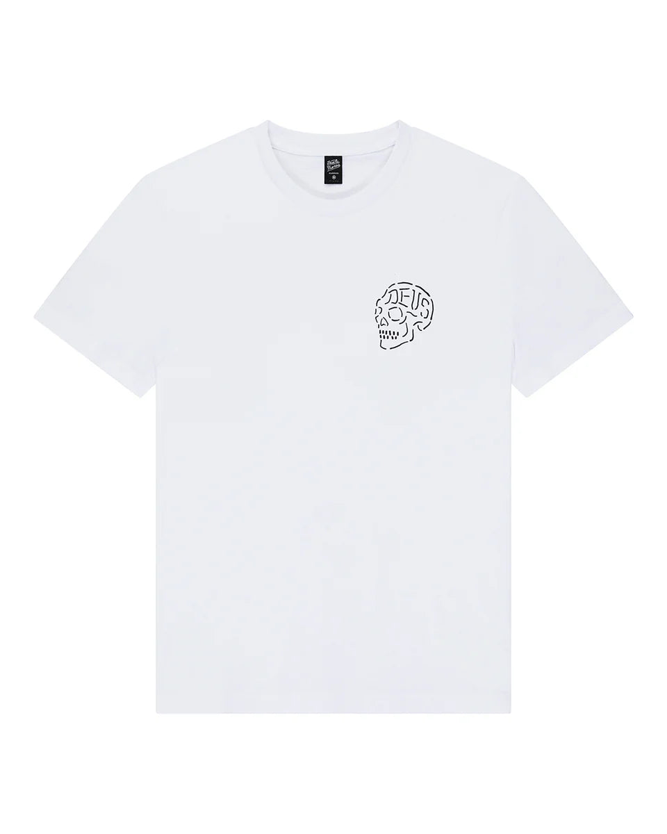 Deus Ex Machina Venice Skull Tee — White — view 4