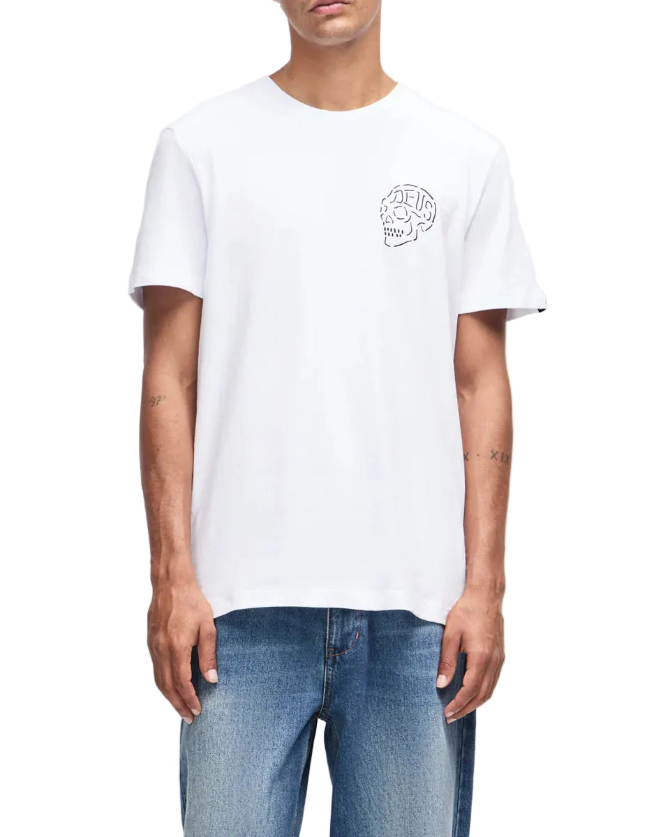 Deus Ex Machina Venice Skull Tee — White — front view
