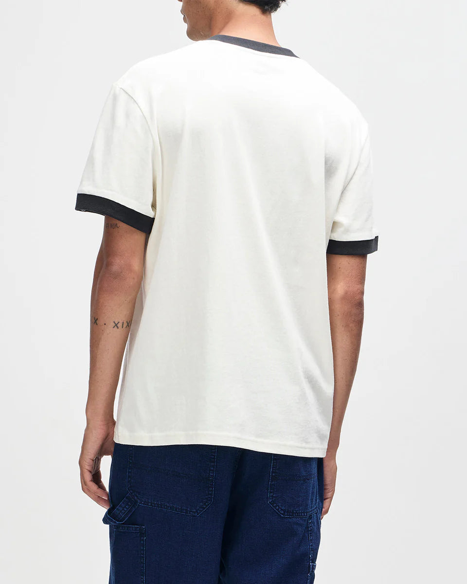 DEUS EX MACHINA ARROWS RINGER TEE - PRISTINE WHITE
