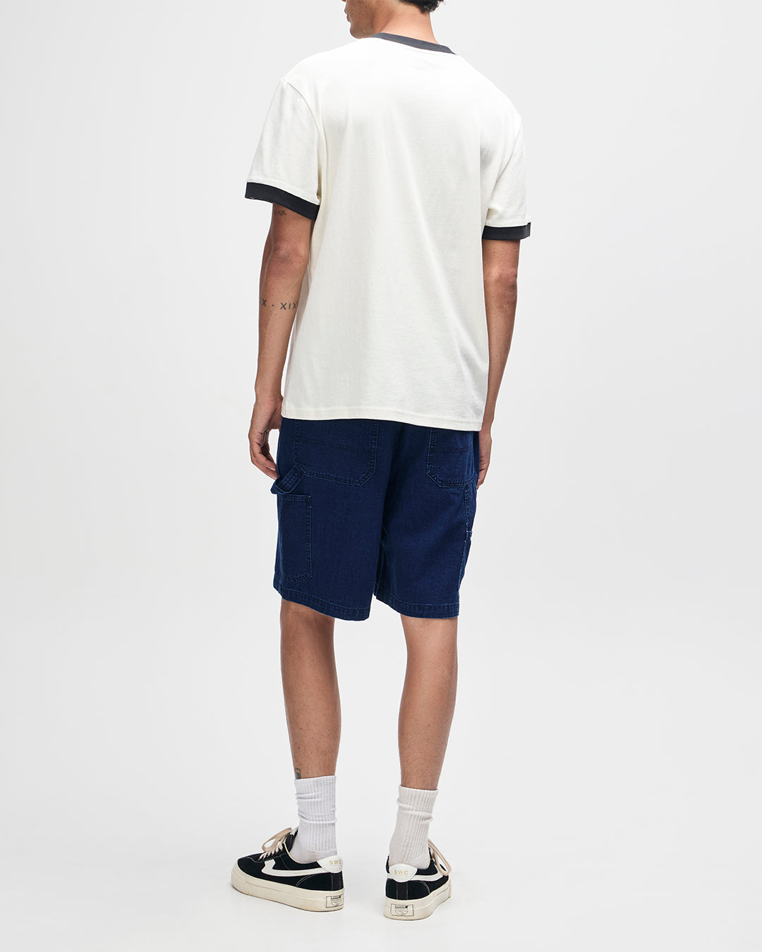 DEUS EX MACHINA Arrows Ringer Tee - Pristine White