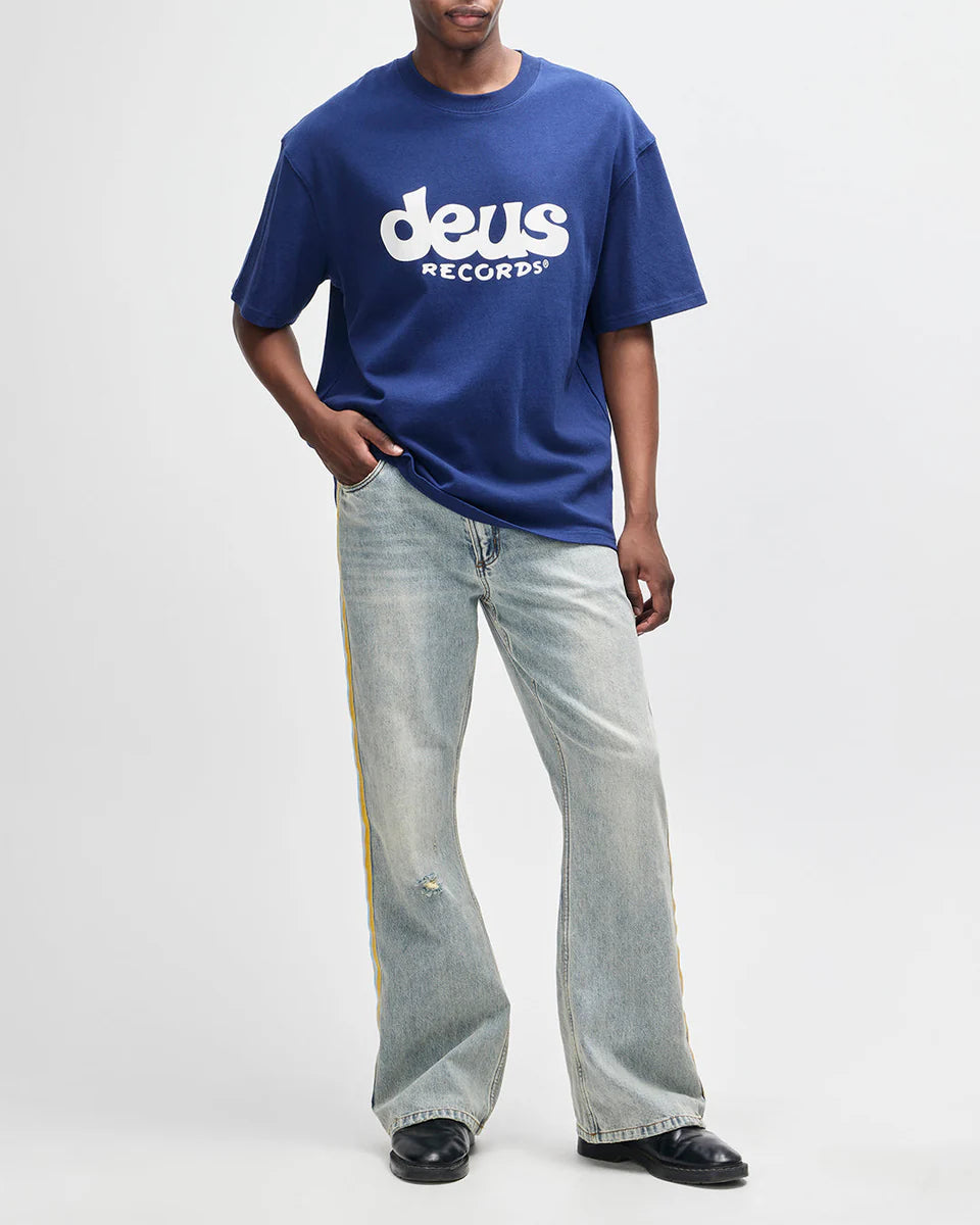 DEUS EX MACHINA SMILE TEE - LIMOGES BLUE