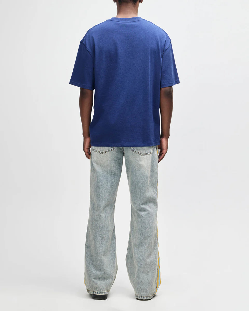 DEUS EX MACHINA SMILE TEE - LIMOGES BLUE