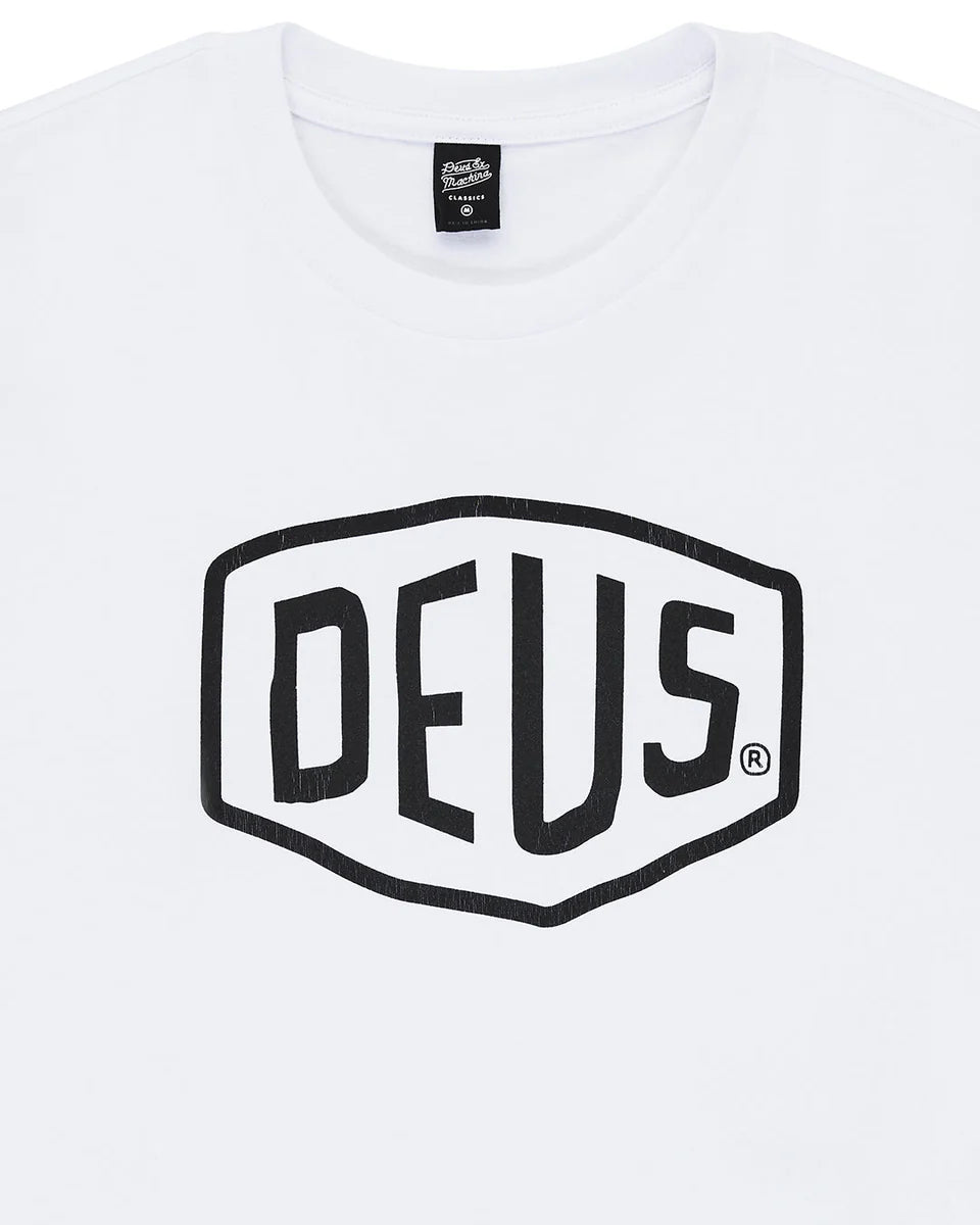 Deus Ex Machina Shield Tee — White — view 5