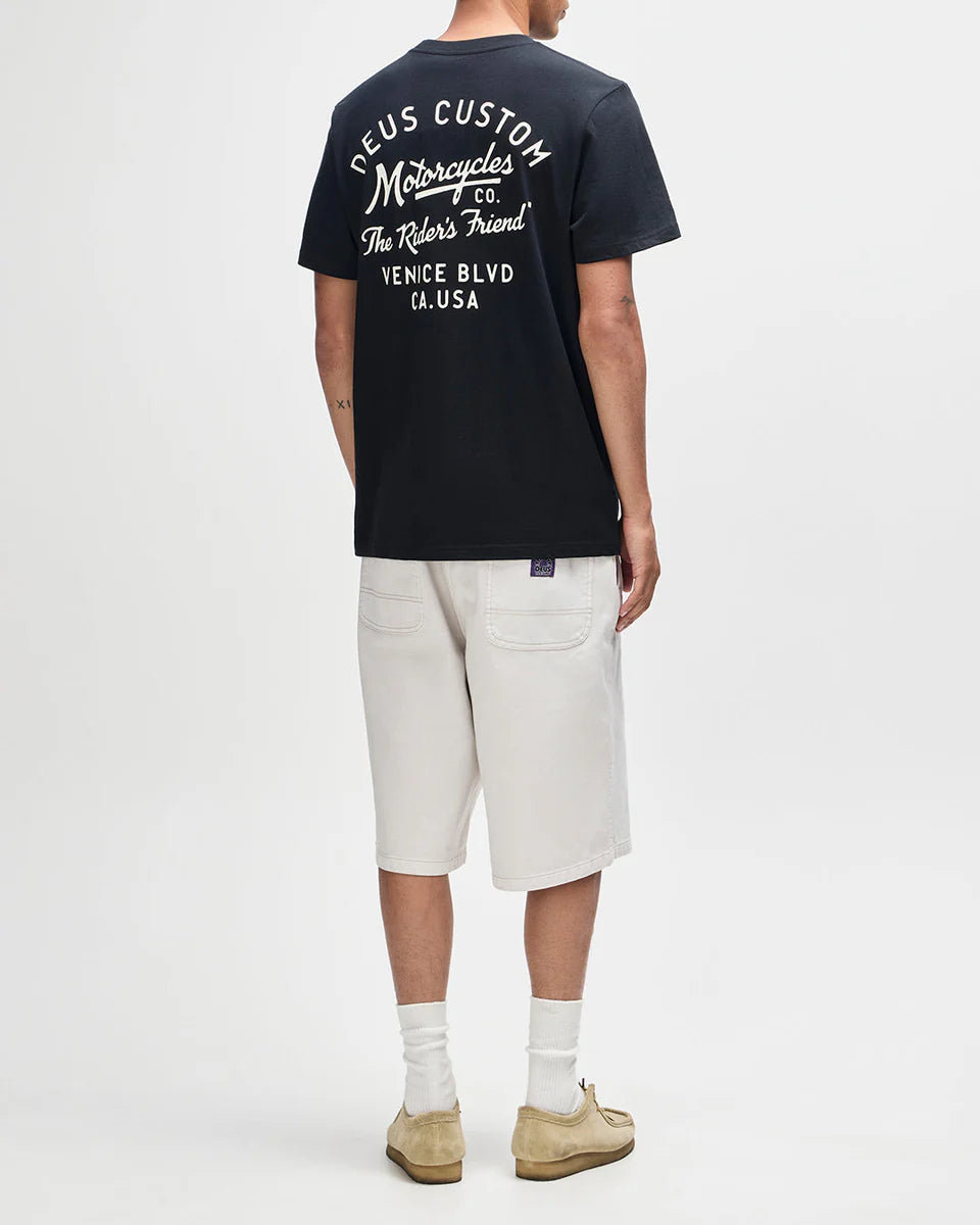 DEUS EX MACHINA CAMBER TEE - BLACK