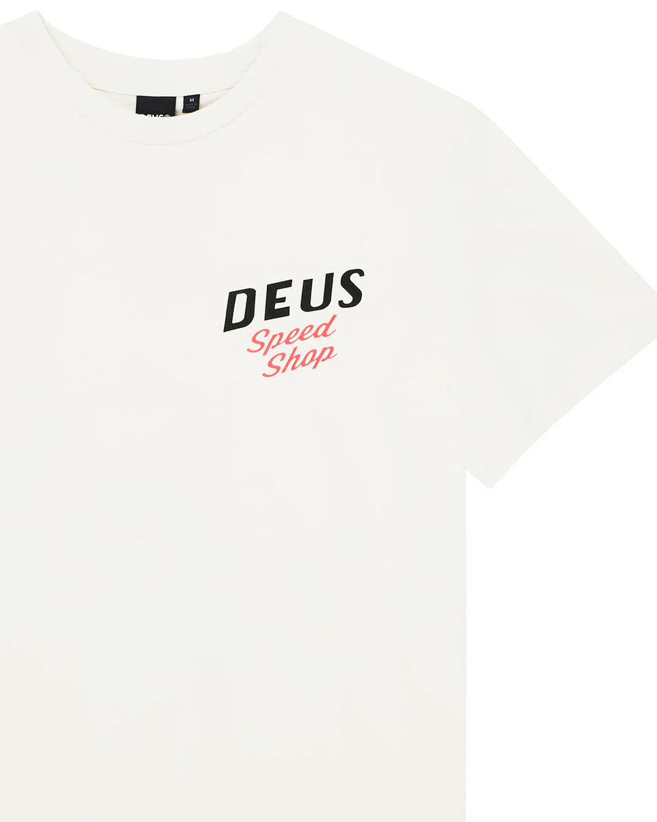 DEUS EX MACHINA DOGLEG TEE - DIRTY WHITE