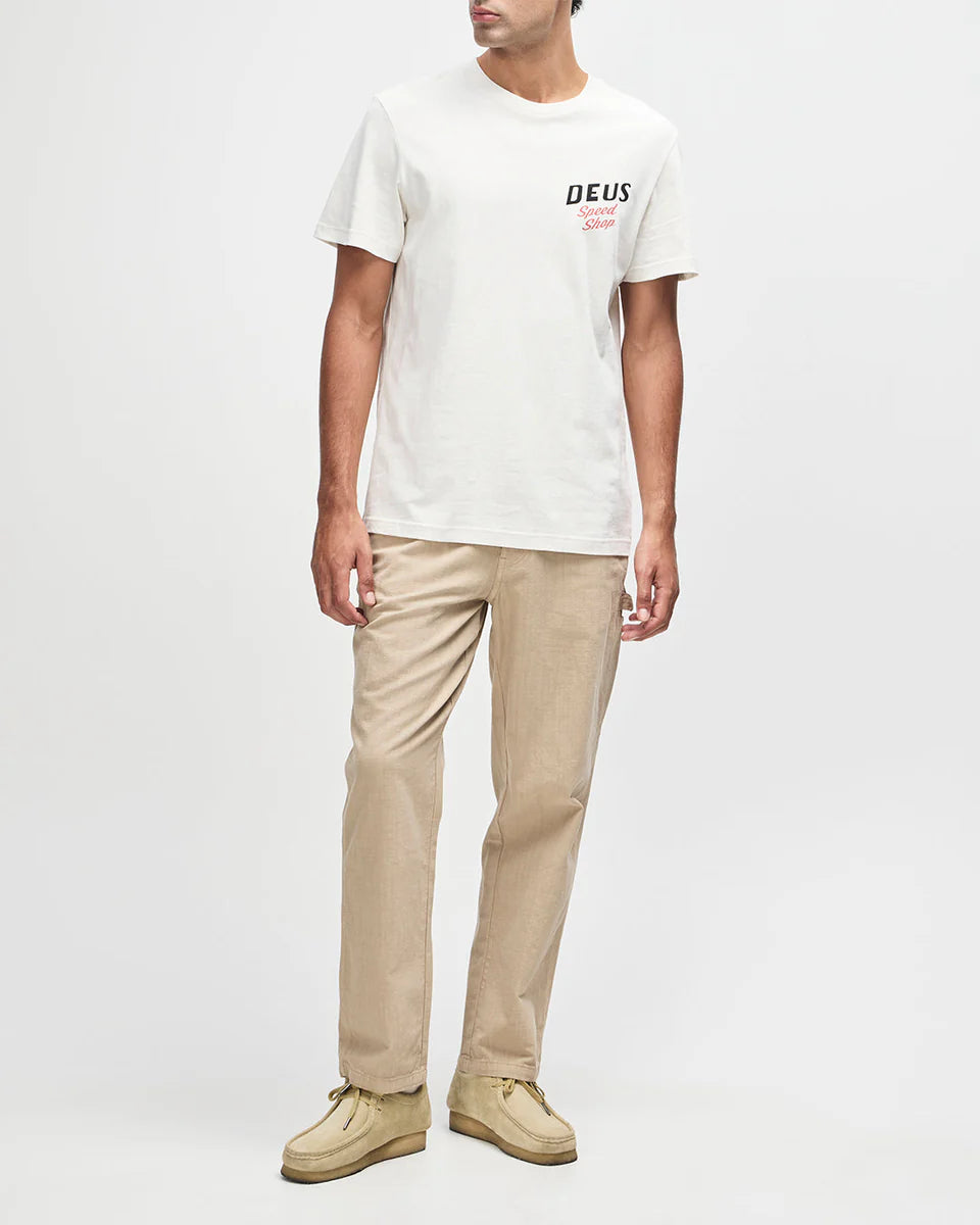 DEUS EX MACHINA DOGLEG TEE - DIRTY WHITE