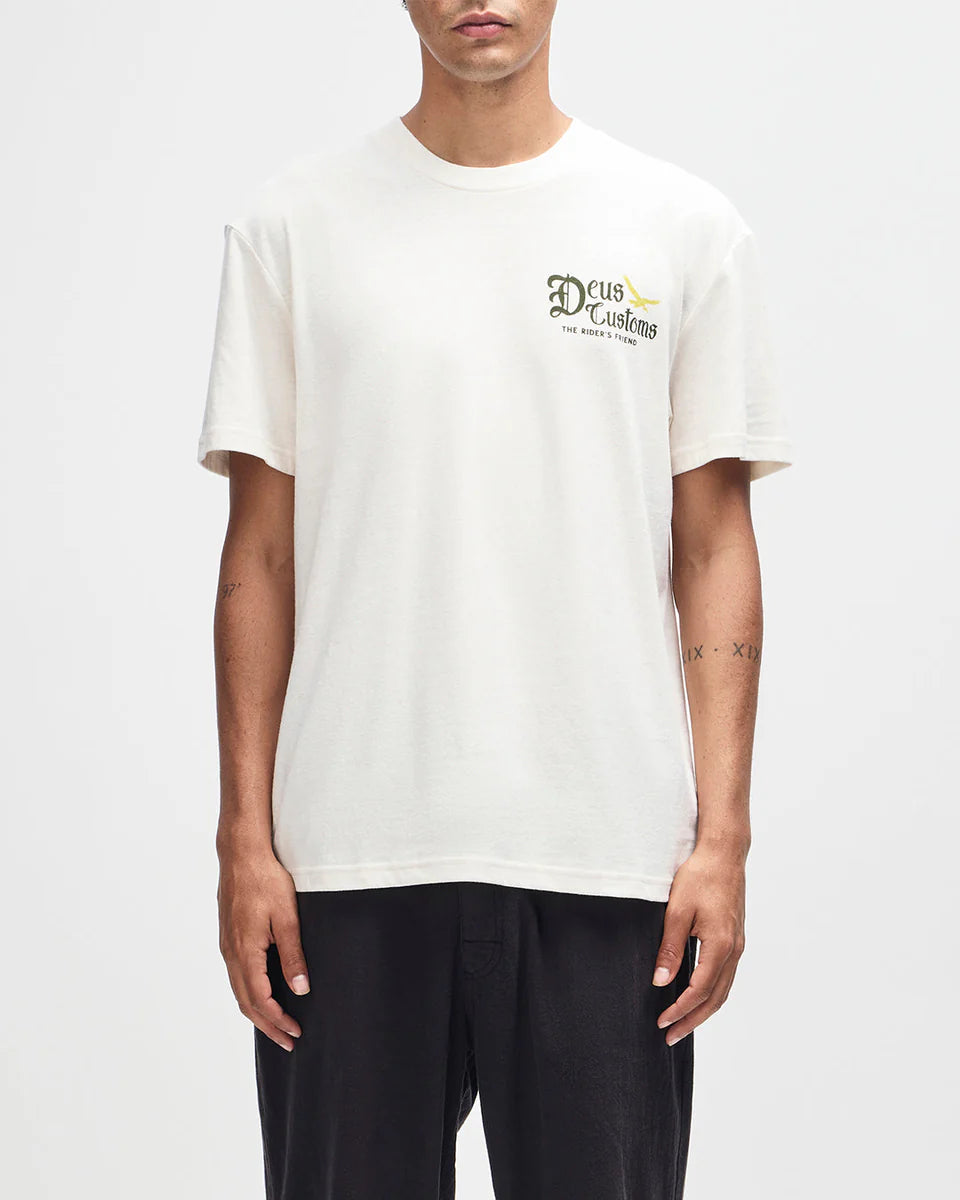 DEUS EX MACHINA BEEP-BEEP TEE - DIRTY WHITE